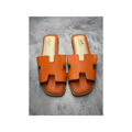 Hermes Orange Slippers