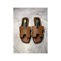 Hermes Slippers Brown